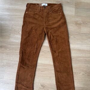 GAP Vintage Slim High Rise Corduroy Pants - Tan